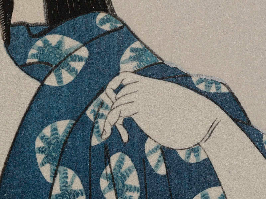 Smoking from the series Ten Classes of Women’s Physiognomy by Kitagawa Utamaro, (Medium print size) / BJ223-937