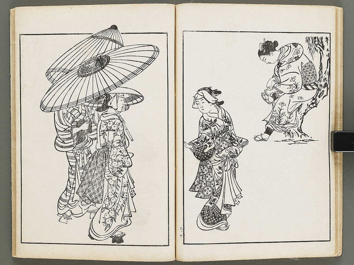 Nihon joso (Chu), Book 2 by Nishikawa Sukenobu / BJ325-332