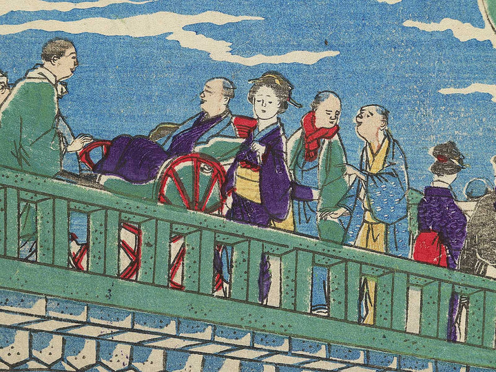 Asakusa bashi from the series Tokyo fuka jiman kurabe by Utagawa Kuniteru II / BJ350-266