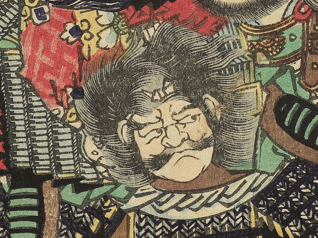 Sanjushichi Umanosuke kashin Hayase Hanshiro uchijini  from the series Hyogundan gojuyojo by Utagawa Yoshitsuya / BJ348-439