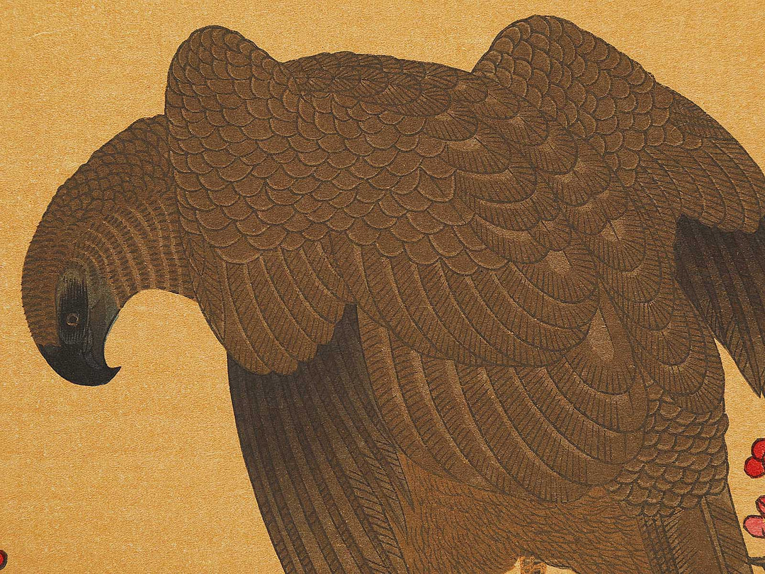 Hawk and Shrike from the series Momotidori kyoka awase by Kitagawa Utamaro, (Large print size) / BJ328-293