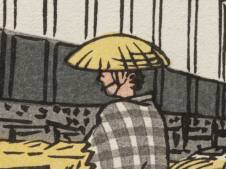 Yoroi Ferry and Koami-cho from the series One Hundred Famous Views of Edo by Utagawa Hiroshige, (Large print size) / BJ336-952