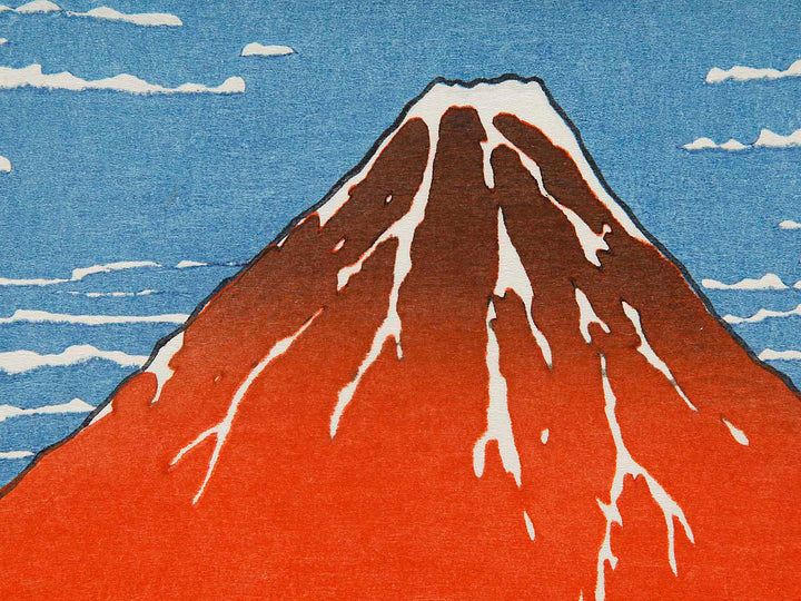 South Wind, Clear Sky from the series Thirty-six Views of Mount Fuji by Katsushika Hokusai, (Medium print size) / BJ288-484