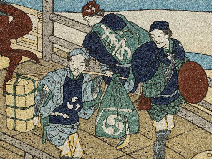 Echizen fukui no hashi from the series Shokoku meisho kiran by Katsushika Hokusai, (Large print size) / BJ337-463