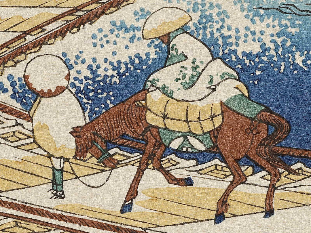 Koduke sano hunabashi no kodu gunma from the series Shokoku meisho kiran by Katsushika Hokusai, (Large print size) / BJ320-523