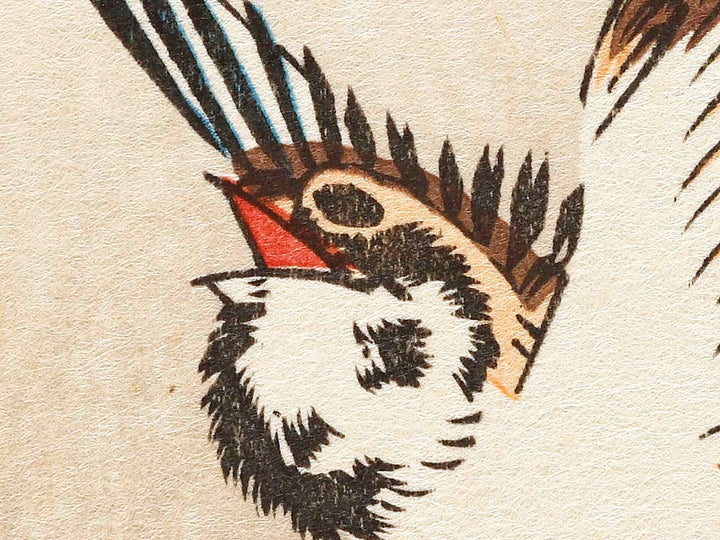 A camellia and sparrow during the snow by Utagawa Hiroshige, (Medium print size) / BJ328-118