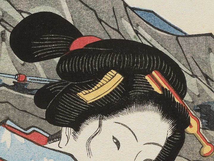 Fuchueki niju from the series Tokaido Beauties by Keisai Eisen, (Large print size) / BJ346-129