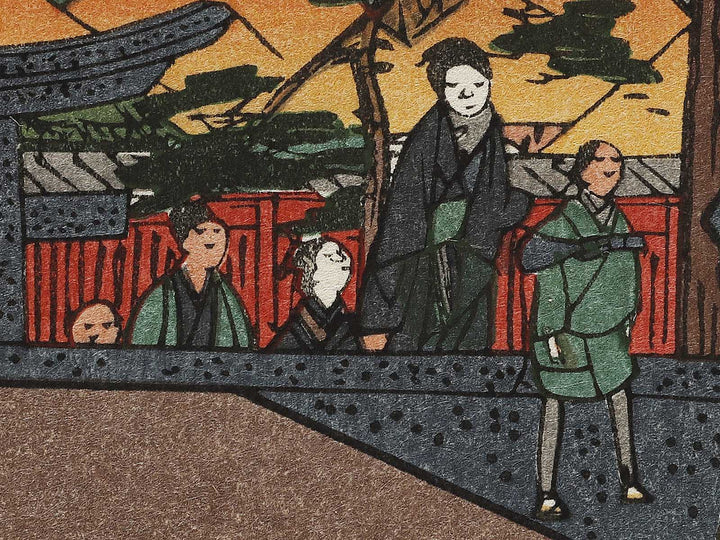 Oji Inari Shrine from the series One Hundred Famous Views of Edo by Utagawa Hiroshige, (Large print size) / BJ336-889