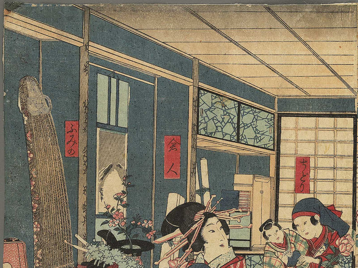 Kannazuki from the series Kagai junikagetsu no uchi by Utagawa Kunisada II / BJ344-288