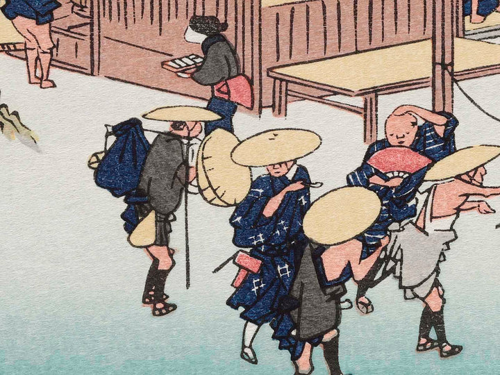 Ishibe from the series The Fifty-three Stations of the Tokaido by Utagawa Hiroshige, (Large print size) / BJ206-430