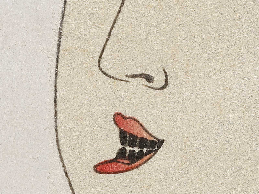 The Interesting Type from the series Ten Types In The Physiognomic Study Of Women by Kitagawa Utamaro, (Large print size) / BJ326-942