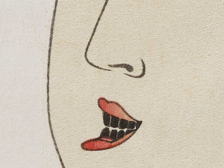 The Interesting Type from the series Ten Types In The Physiognomic Study Of Women by Kitagawa Utamaro, (Large print size) / BJ326-942