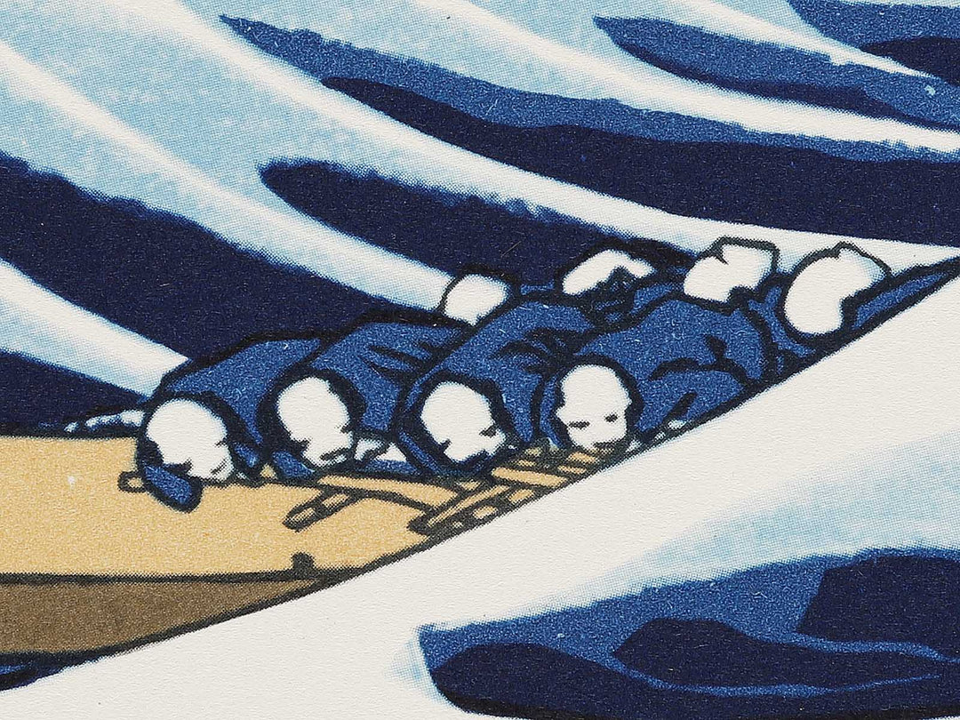 Under the Wave off Kanagawa , also known as The Great Wave off Kanagawa from the series Thirty-six Views of Mount Fuji by Katsushika Hokusai, (Large print size) / BJ310-856