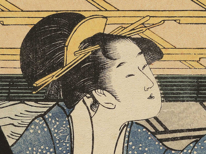 Hashi shita from the series Ryogoku bashi joge by Kitagawa Utamaro, (Medium print size) / BJ349-538