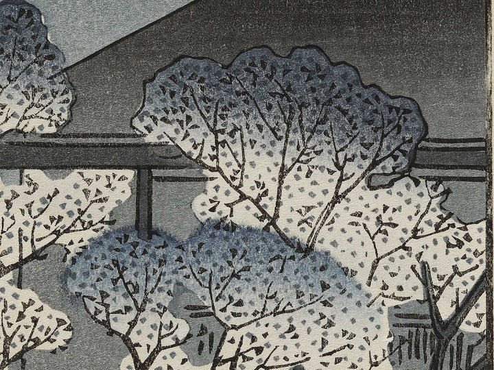 Dawn Inside the Yoshiwara from the series One Hundred Famous Views of Edo by Utagawa Hiroshige, (Large print size) / BJ337-204