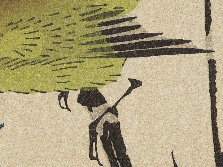 Tsubaki ni uguisu by Utagawa Hiroshige, (Large print size) / BJ324-730