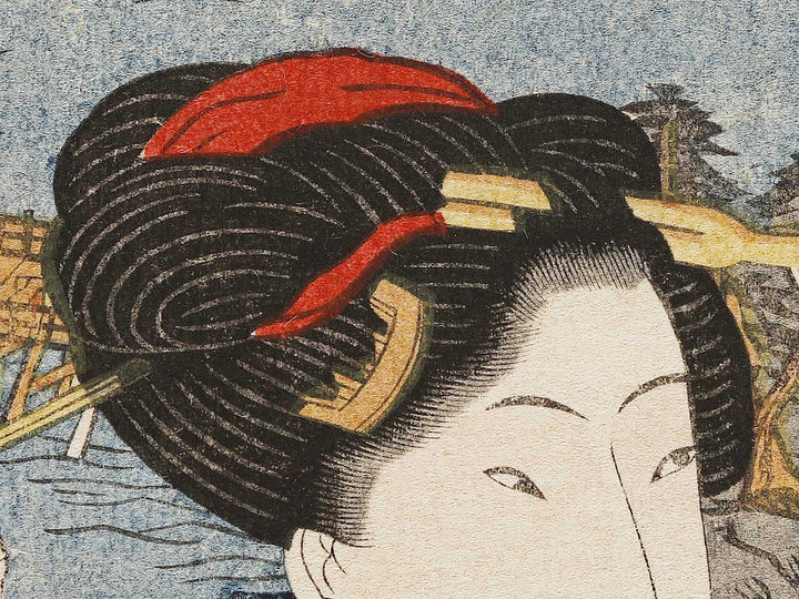 Seita no sekisho from the series Omi hakkei no uchi by Utagawa Sadatora, (Large print size) / BJ323-988