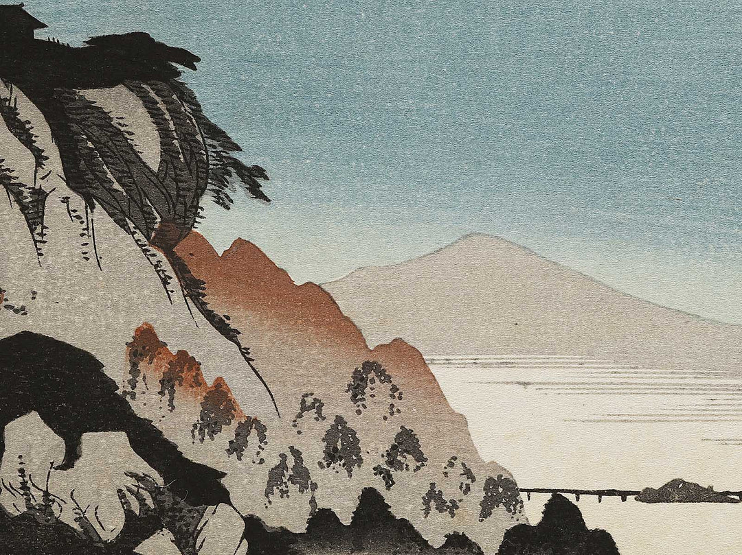 Autumn moon at Ishiyama from the series Eight Views of Omi by Utagawa Hiroshige, (Medium print size) / BJ333-942