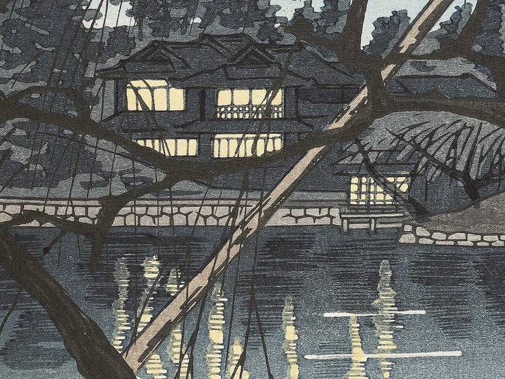 Nara kohukuji to soshun yugure by Tokuriki Tomikichiro, (Large print size) / BJ354-025