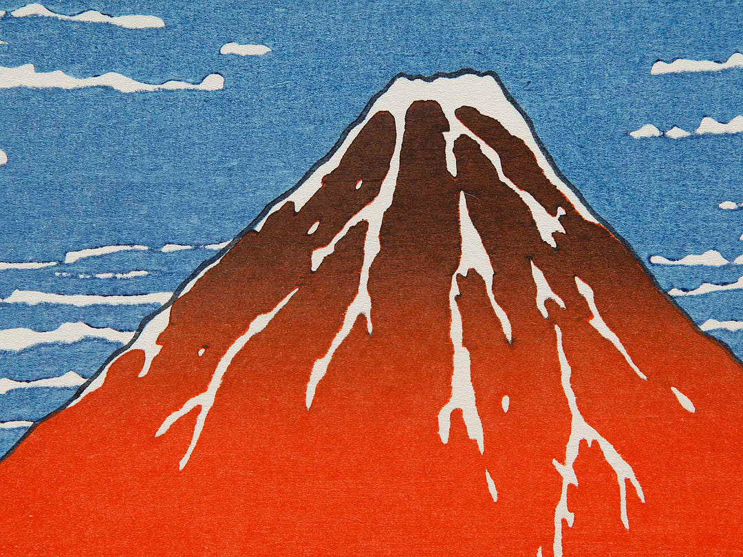 South Wind, Clear Sky from the series Thirty-six Views of Mount Fuji by Katsushika Hokusai, (Medium print size) / BJ288-498