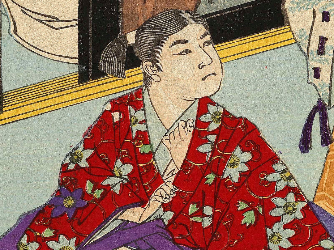 Nakamitsu no isshi Kojumaru migawari from the series Azumanishiki chuya kurabe by Yoshu Chikanobu / BJ338-093