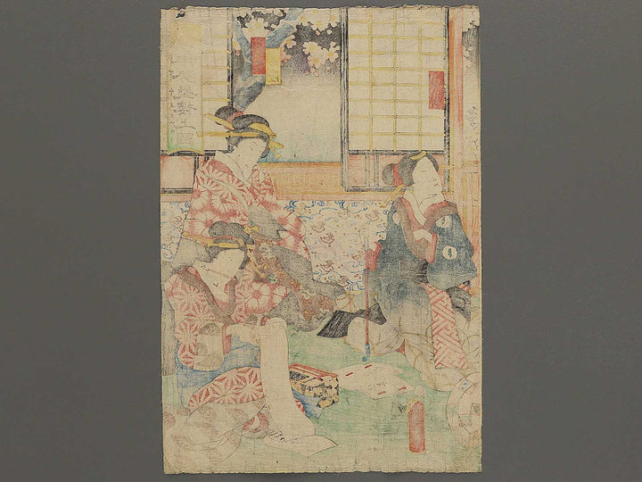 Kaneko Iseya nikai no zu by Utagawa Kuniaki / BJ342-384