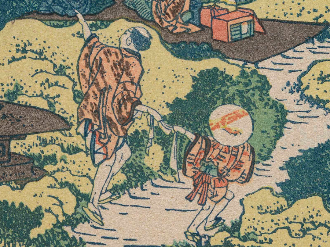 The Enza-no-natsu Pine Tree at Aoyama from the series Thirty-six Views of Mount Fuji by Katsushika Hokusai, (Medium print size) / BJ281-106