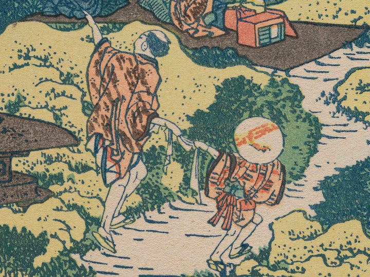 The Enza-no-natsu Pine Tree at Aoyama from the series Thirty-six Views of Mount Fuji by Katsushika Hokusai, (Medium print size) / BJ281-106