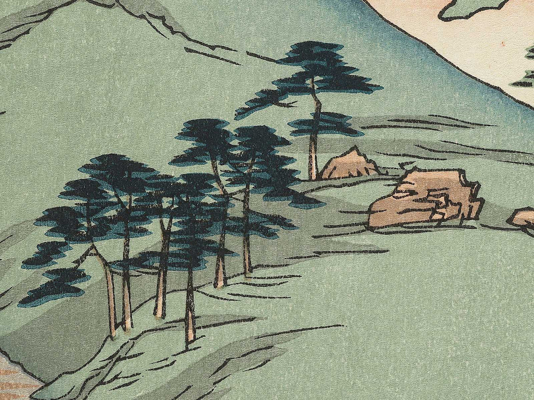 Kanegasaka from the series Famous Views of the Sixty-odd Provinces by Utagawa Hiroshige, (Large print size) / BJ334-194