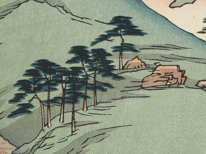 Kanegasaka from the series Famous Views of the Sixty-odd Provinces by Utagawa Hiroshige, (Large print size) / BJ334-194