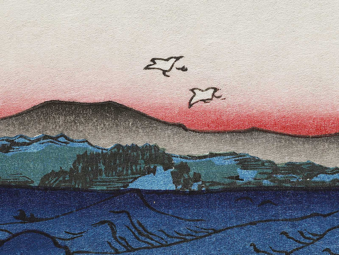 Naruto Whirlpools from the series Famous Views of the Sixty-odd Provinces by Utagawa Hiroshige, (Large print size) / BJ325-913