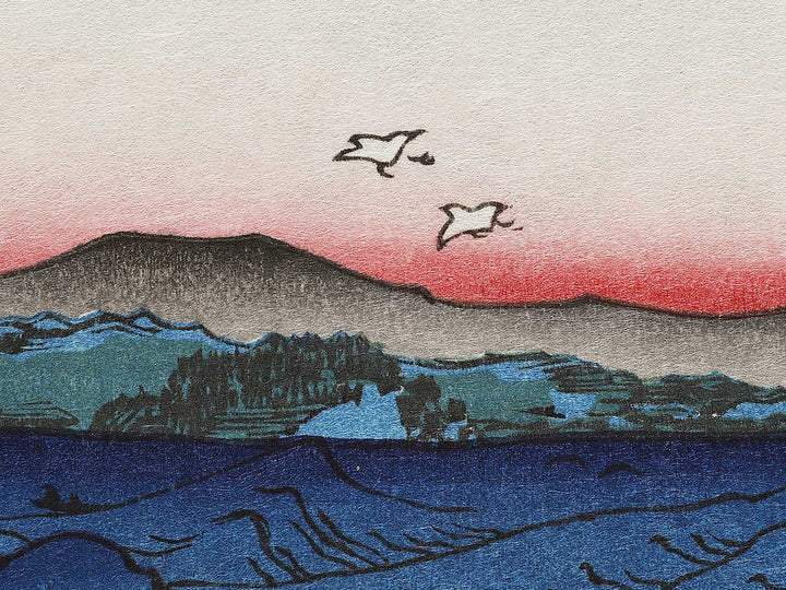 Naruto Whirlpools from the series Famous Views of the Sixty-odd Provinces by Utagawa Hiroshige, (Large print size) / BJ325-913