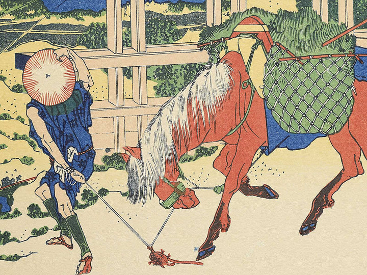 Senju in Musashi Province from the series Thirty-six Views of Mount Fuji by Katsushika Hokusai, (Large print size) / BJ352-100