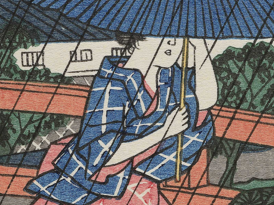 Akabane suitengu from the series Famous Views of Edo by Utagawa Hiroshige, (Large print size) / BJ342-622