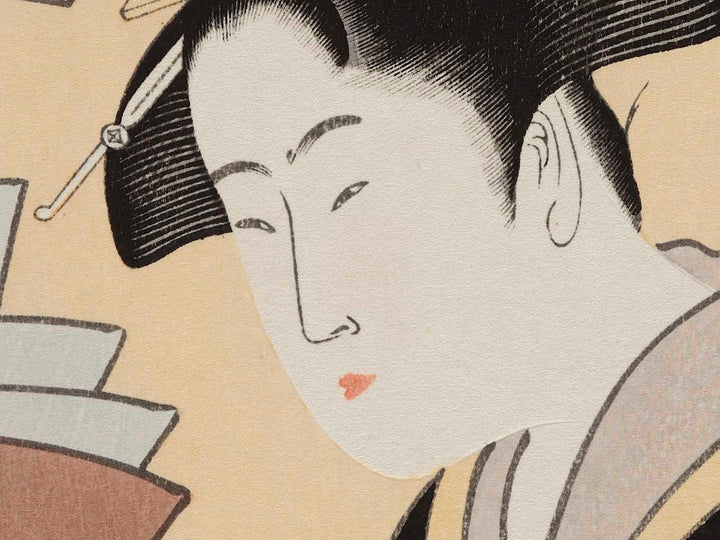 Hour of the Monkey (around 4pm) from the series Daughter Sundial by Kitagawa Utamaro, (Medium print size) / BJ226-688