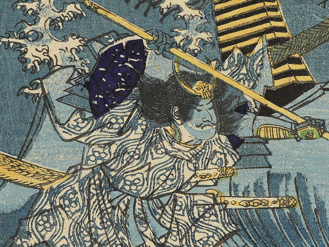Daimotsu no ura from the series Yoshitsune ichidaiki by Utagawa Yoshitora / BJ352-135