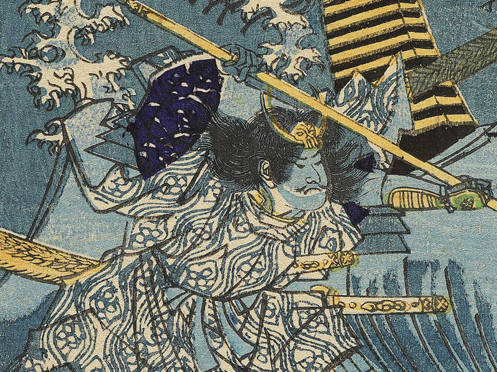 Daimotsu no ura from the series Yoshitsune ichidaiki by Utagawa Yoshitora / BJ352-135