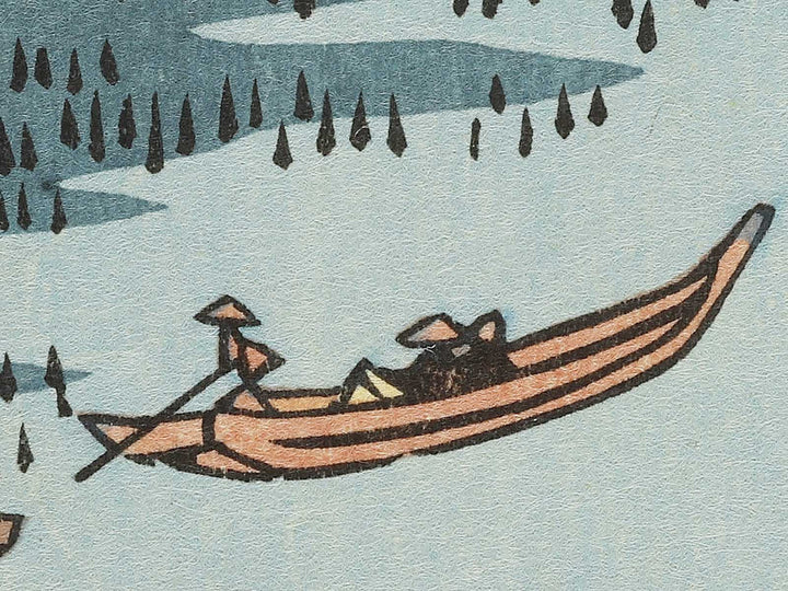 Daijingu Shrine in Kashima from the series Famous Views of the Sixty-odd Provinces by Utagawa Hiroshige, (Large print size) / BJ333-984