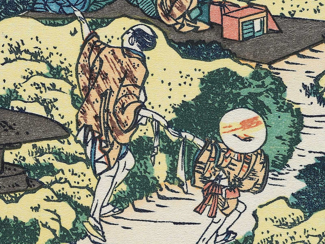 The Enza-no-natsu Pine Tree at Aoyama from the series Thirty-six Views of Mount Fuji by Katsushika Hokusai, (Medium print size) / BJ302-127