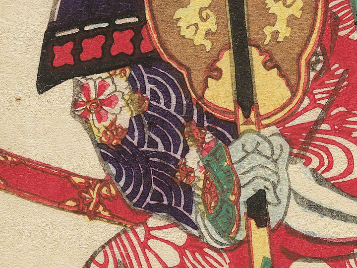 Kusunoki Shichirozaemon Masatomo from the series Heroes of the Great Peace by Ochiai Yoshiiku / BJ353-990