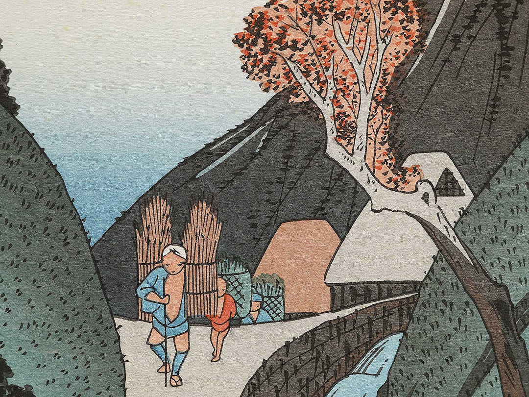 Okabe from the series The Fifty-three Stations of the Tokaido by Utagawa Hiroshige, (Large print size) / BJ330-008
