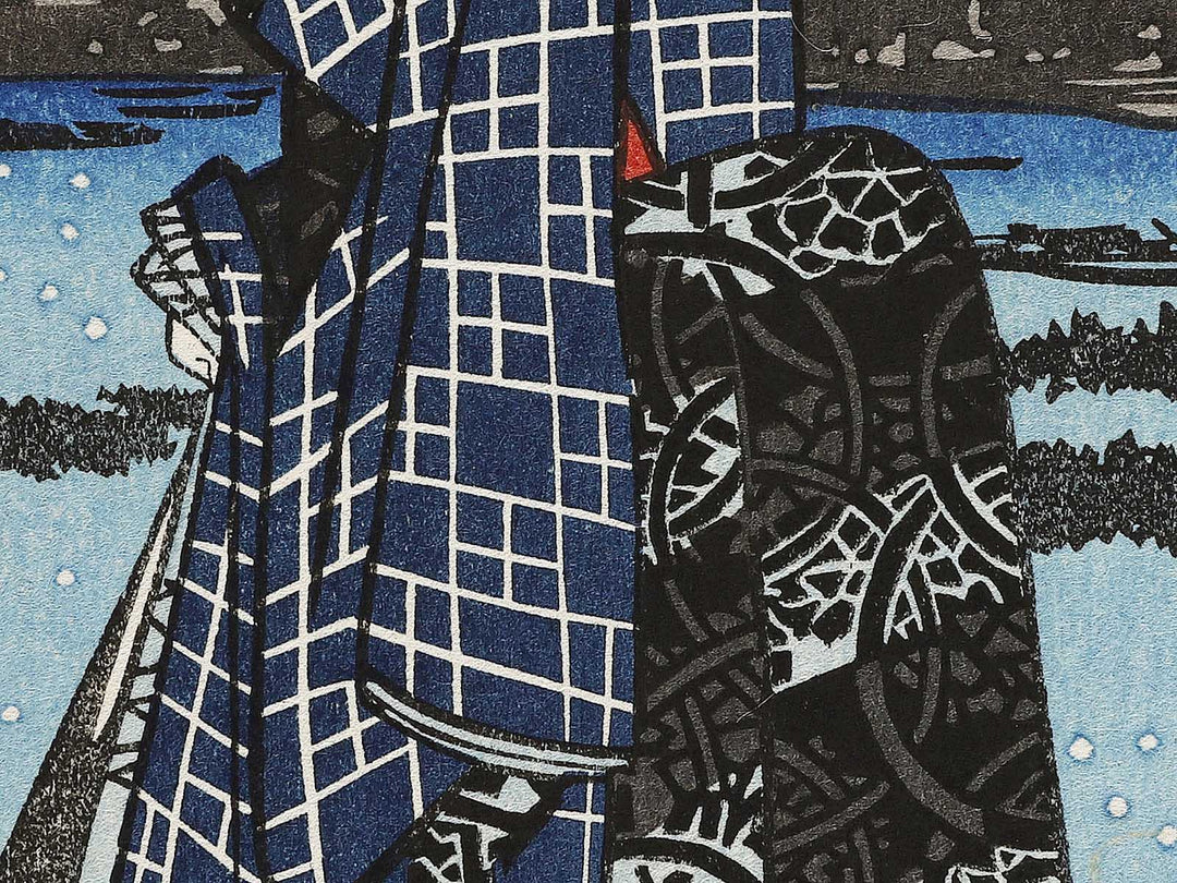 Night View of Matsuchiyama and Sanya Canal from the series One Hundred Famous Views of Edo by Utagawa Hiroshige, (Large print size) / BJ337-134