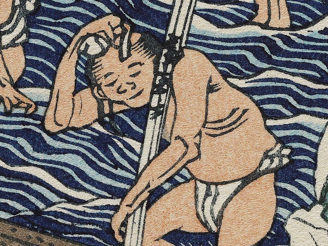 Soshu oyama roben no taki from the series Shokoku taki meguri by Katsushika Hokusai, (Large print size) / BJ337-505