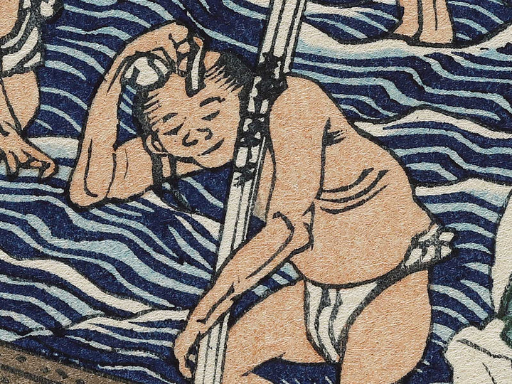 Soshu oyama roben no taki from the series Shokoku taki meguri by Katsushika Hokusai, (Large print size) / BJ337-505