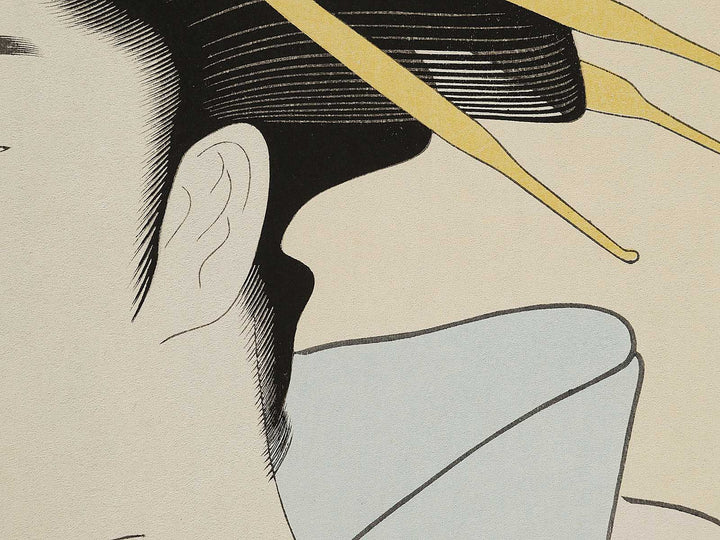 Ogiya nai Takigawa by Chobunsai Eishi, (Large print size) / BJ318-969