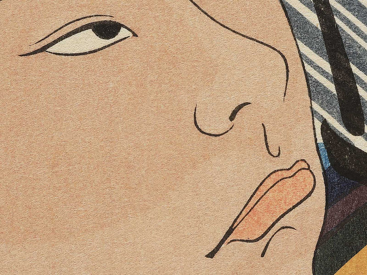 Kitanoumi Chiyonofuji from the series Nishiki-e of the Grand Sumo Tournament in Modern Times by Kinoshita Daimon, (Large print size) / BJ355-845