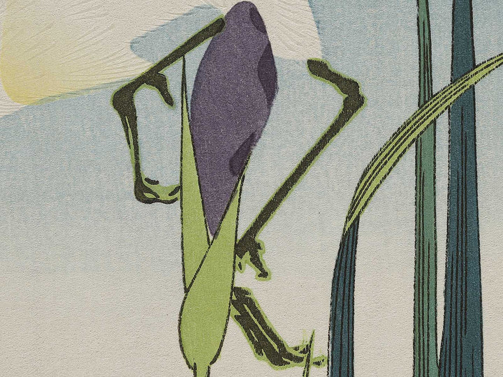 Iris and egret by Utagawa Hiroshige, (Medium print size) / BJ327-026