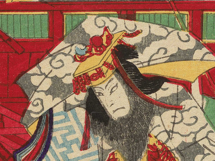 Kabuki actor by Utagawa-school / BJ348-887
