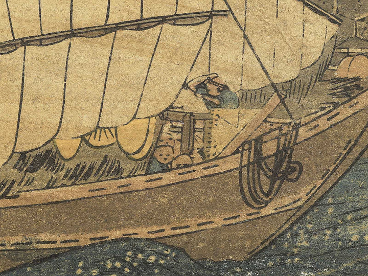 Kuwana from the series The Fifty-three Stations of the Tokaido by Utagawa Hiroshige / BJ351-232