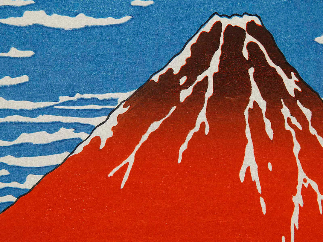 South Wind, Clear Sky from the series Thirty-six Views of Mount Fuji by Katsushika Hokusai, (Large print size) / BJ288-008